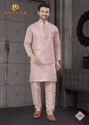 Pink Outluk Wedding Collection Vol 31 Viscose With Embroidery Work Kurta With Koti Bottom 3101 